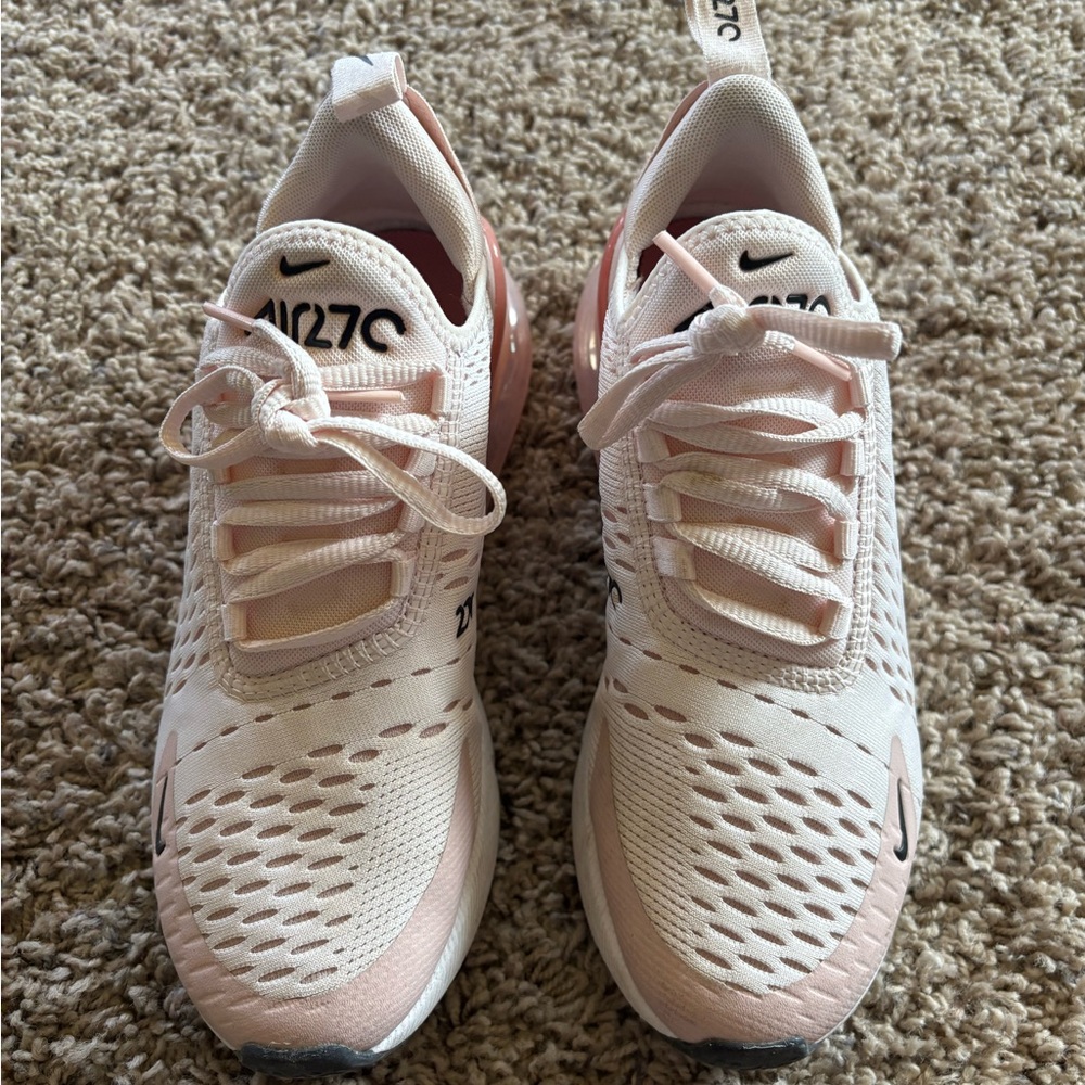 Nike Women’s Light Pink and White Athletic Sneakers